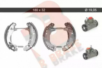 R BRAKE 79rbkt0061 -  Комплект тормозных колодок